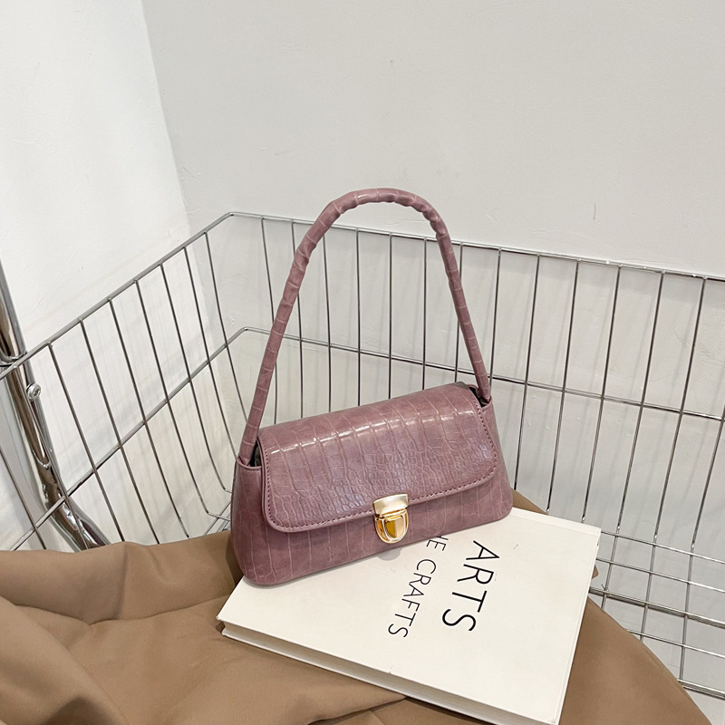 Women's bag wholesale 2022 summer Internet celebrity popular new trendy Korean style all-match stone pattern Fashion shoulder bag underarm bag