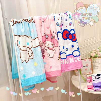Korean cartoon bath towel absorbent cotton bath towel children adult bath towel beach large towel wrap towel blanket towel