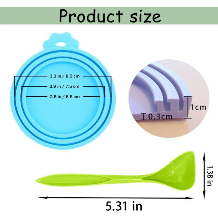 Hot selling silicone pet can cover silicone can cover cat and dog food sealed cover three-in-one silicone preservation cover