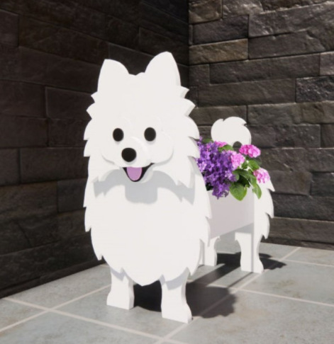 Dog Flower Pot Pet Creative Ornaments Outdoor Courtyard Potted Plant Decoration Ornaments Puppy Shape Storage Pet Potted Plant