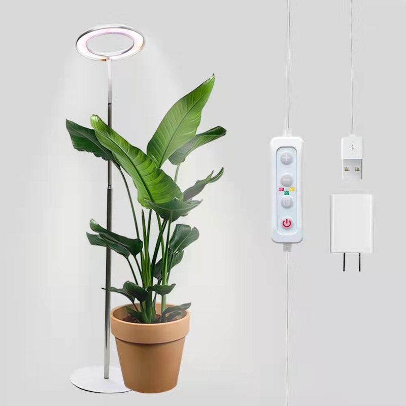 新しい 1.5 メートル高大型リング植物成長ライトフルスペクトル Led 屋内フロアランプ家庭用植物用補助光|undefined