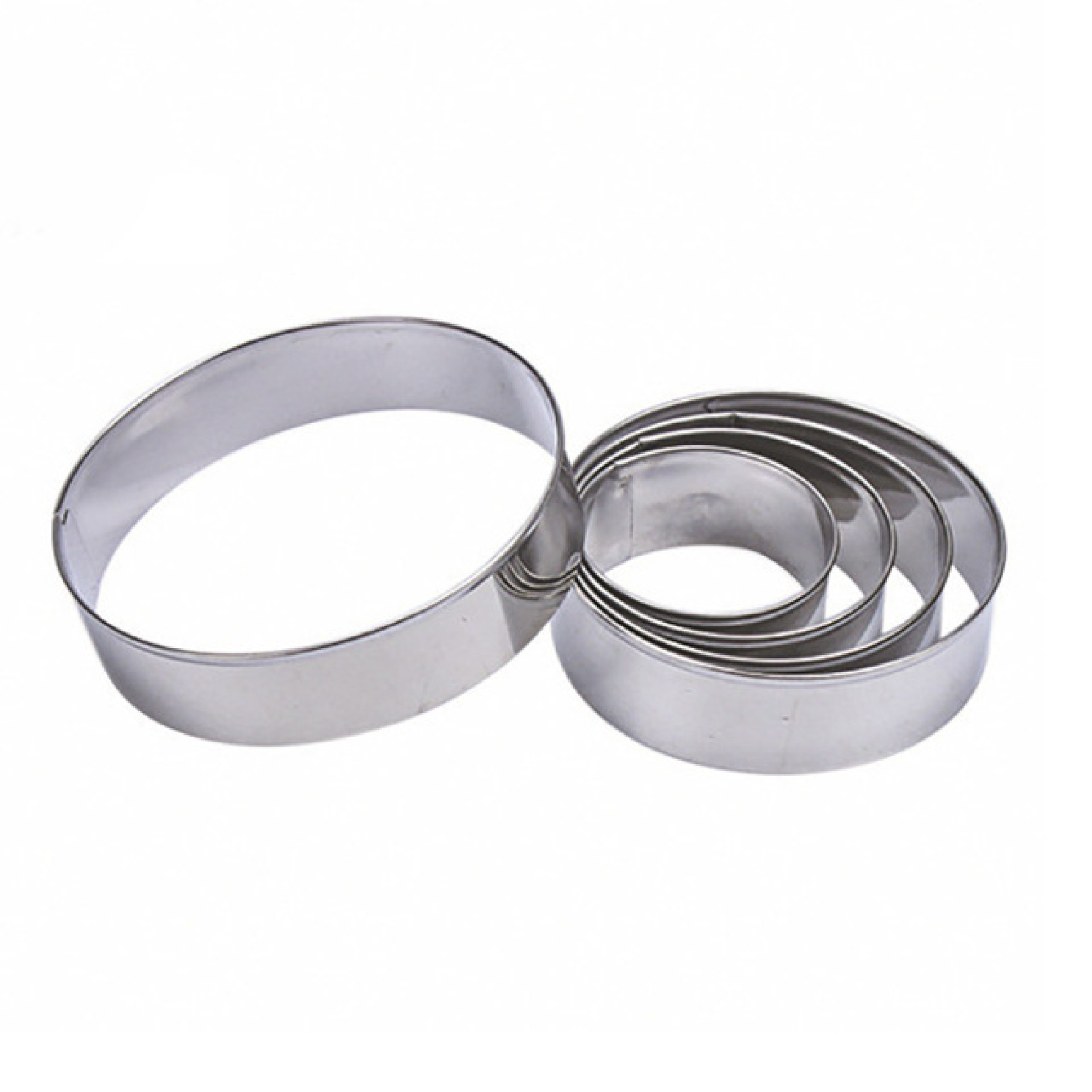5 Piece Set Stainless Steel Biscuit Mold Cake Baking Tools Pastry Mold Fruit Cutting Mold Cookie Cutting Mold in stock