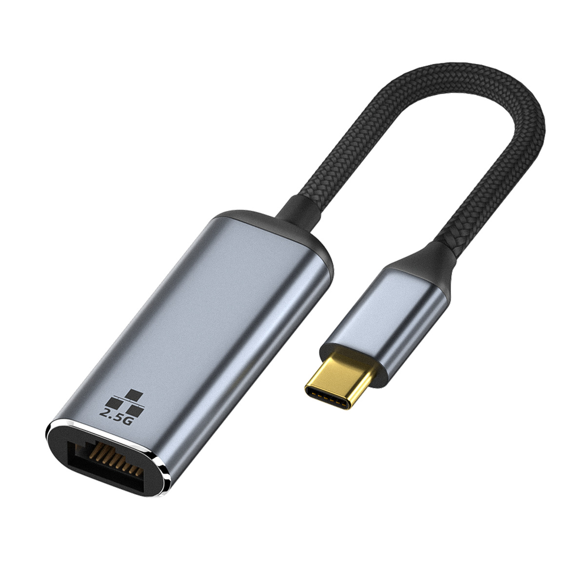 2.5G network card USB external network cable adapter 2500m high-speed type c drive-free connection rj45 line converter