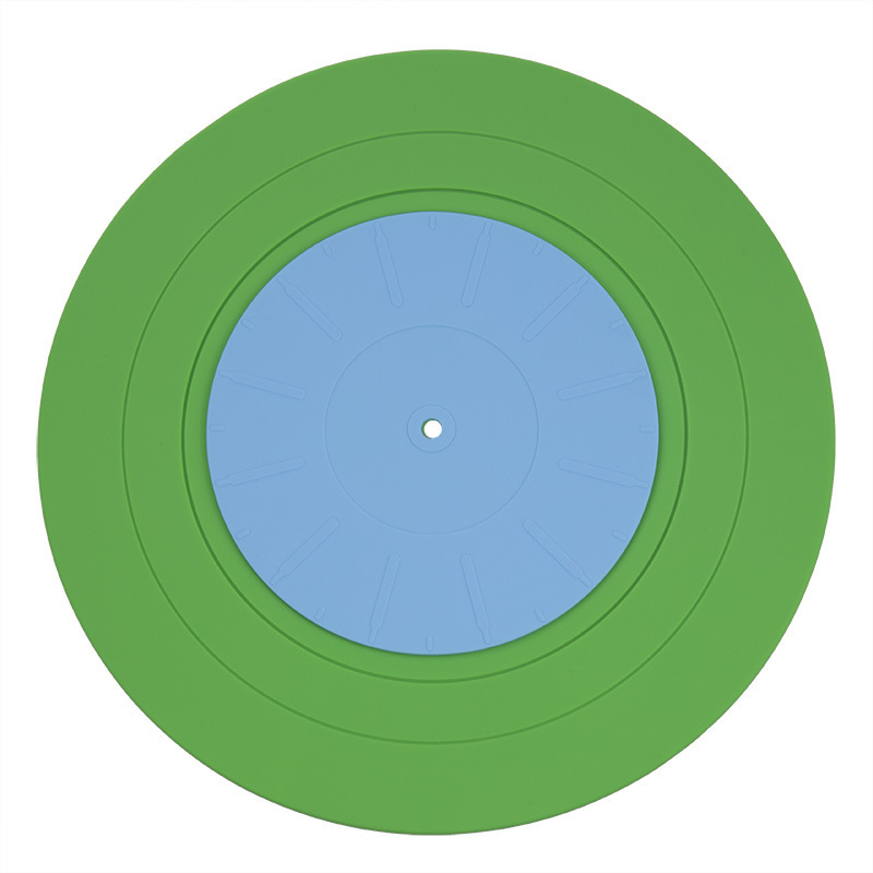 マルチカラーシリコンレコードプレートダイニングプレースマット蓄音機レコードパッド滑り止め断熱お手入れが簡単なテーブルマット|undefined