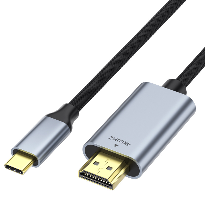type-c to hdmi adapter 4k mobile phone computer monitor with screen cable HD typec to hdmi cable