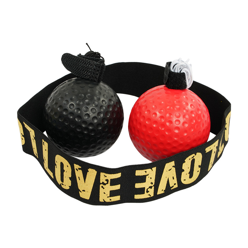 Head-mounted boxing ball with rope pu speed reaction ball PU Foam solid ball magic ball boxing training equipment