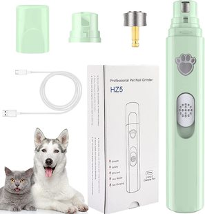 Pet Nail Grinder Cross-border Cat Electric LED Manicure Cutter Dog Grooming Tool Charging Nail Clipper Cutter Nail Cutter
