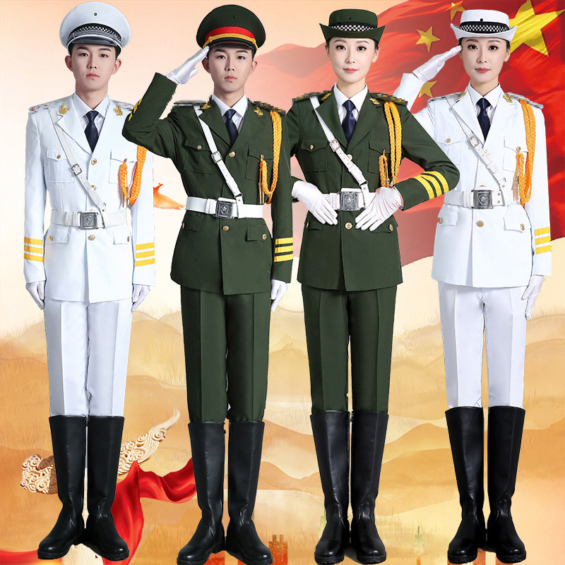 Student flag-raiser clothing National Flag class clothing school flag-raising clothing class dress men's and women's drum music team uniform