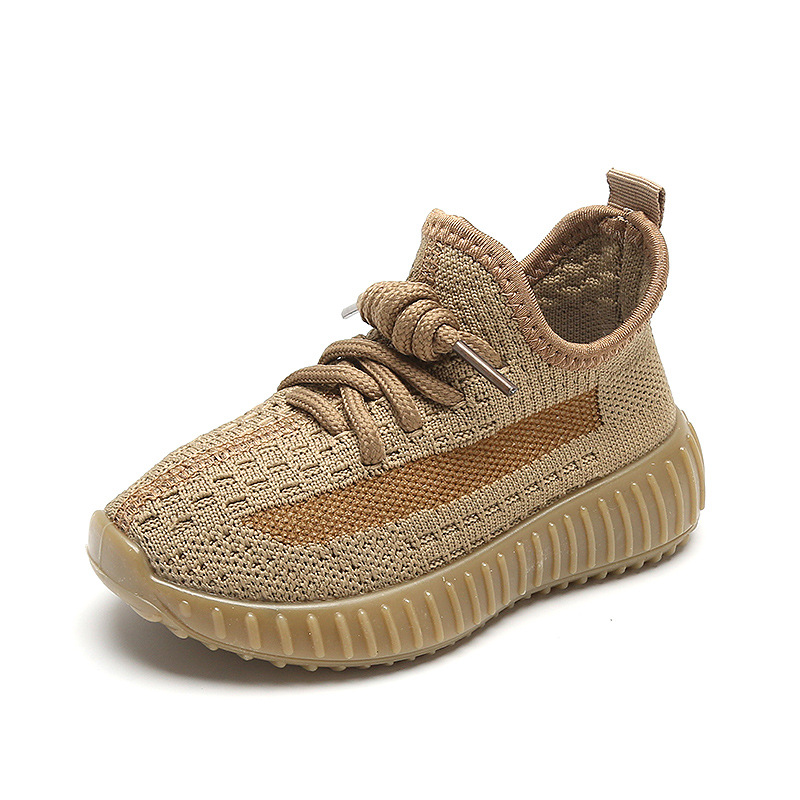 Children's coconut shoes 2024 spring boys sneakers fly net shoes girls casual shoes baby shoes a generation of hair