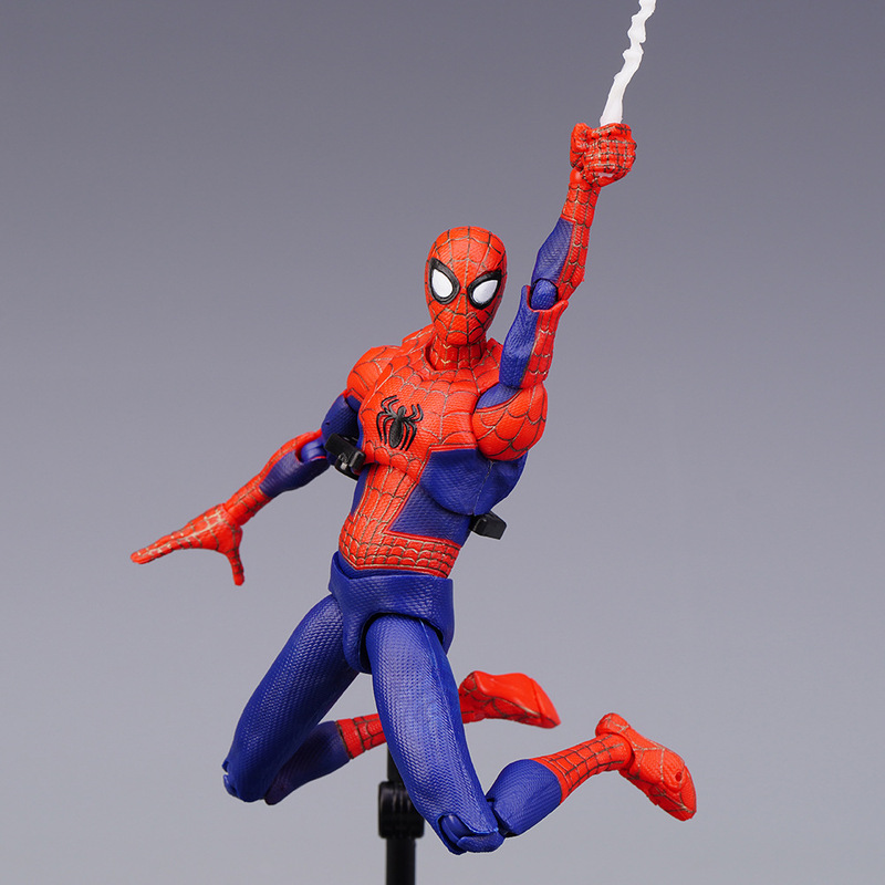 上質千値練svactionスパイダーマン平行宇宙肥ピーターパーカー可動フィギュア人形モデル|undefined
