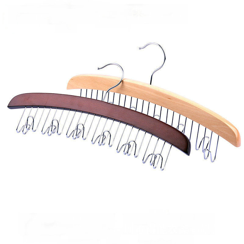 Making Lotus Wood clothing store silk towel rack making household wardrobe silk towel rack making solid wood natural color silk towel rack