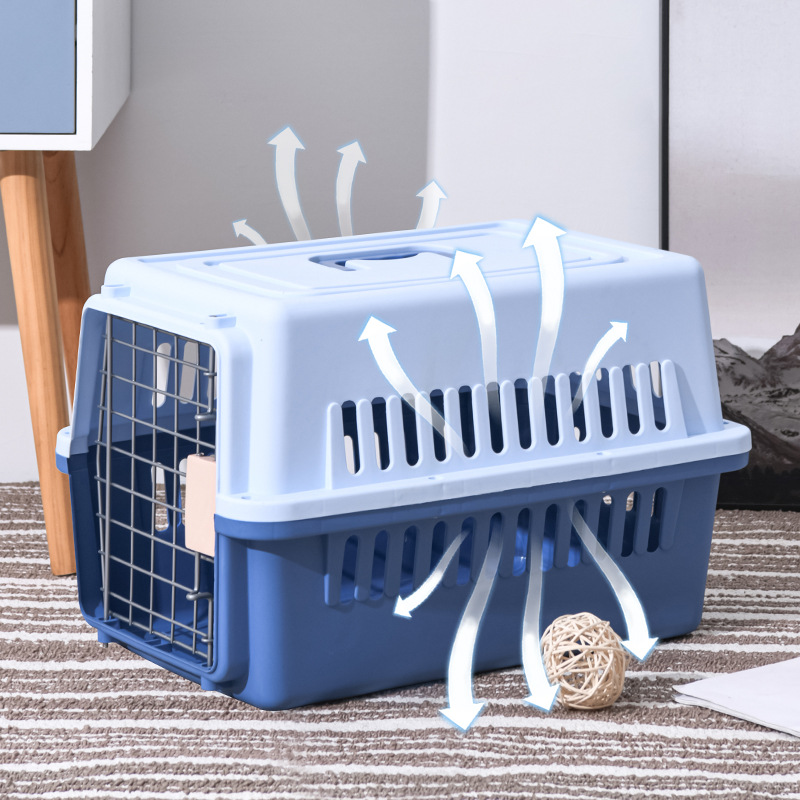 Air box portable cat cage cat carrier cat bag out of the bag portable small and medium pet bag suitcase wholesale