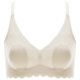 Ultra-thin Underwear Women's Large Chest Small Breast Anti-sagging Rabbit Ears Latex Cool Sense Lace Summer Thin Bra
