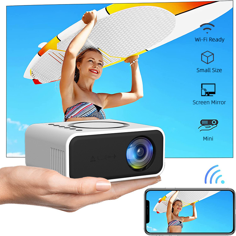 Cross-border YT300 Wireless Wired Mobile Phone Same Screen Projector Home Mini Projector Miniature Home Portable LED