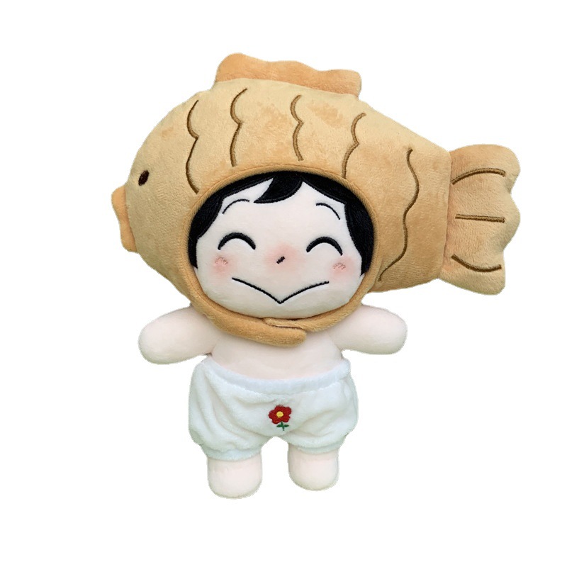 Clothes only] labubu doll cloth cloth cloth clothes cotton doll snapper head cover 20CM10CM Macarons