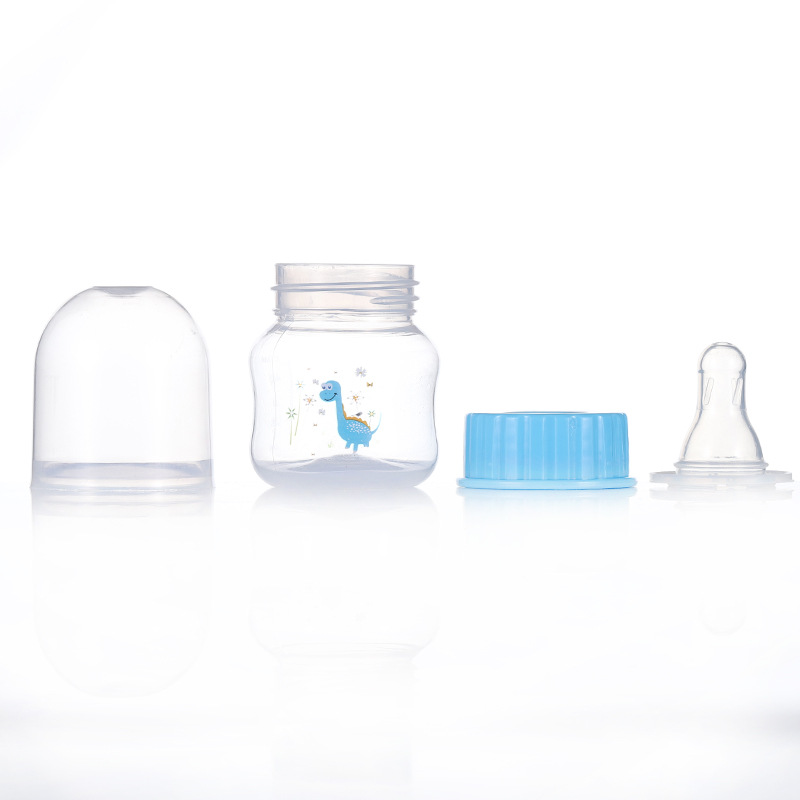 Factory direct supply newborn baby standard caliber 50ml bottle horizontal anti-fall pet bottle mother and baby supplies