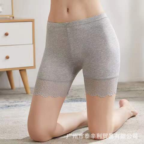 Modal safety pants anti-light summer lace large size three-point leggings women's thin insurance pants manufacturers wholesale