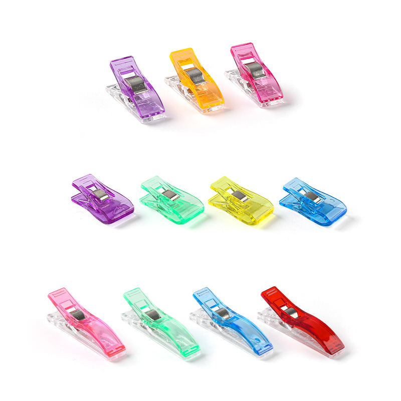 Factory Direct sales strong edging fixed axe clip color plastic cross stitch positioning clip patchwork sewing small clip