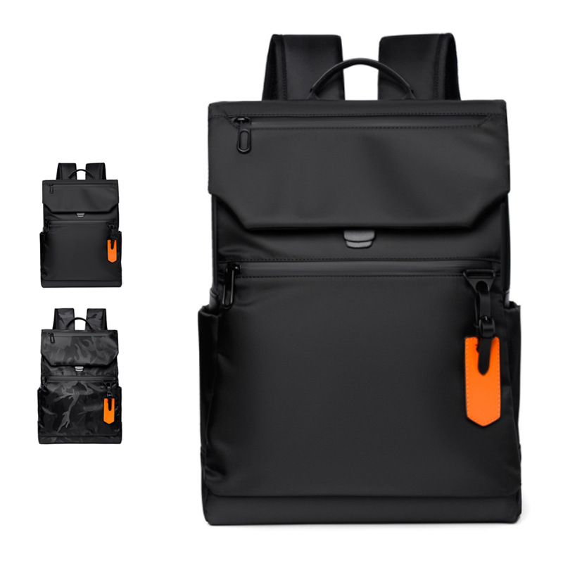 Cross-border Men's Backpack Computer Bag Oxford Cloth Workwear Style Backpack Fashion Travel Backpack Men's Backpack