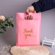 Pink printed Gold English; Width 15 * height 20CM