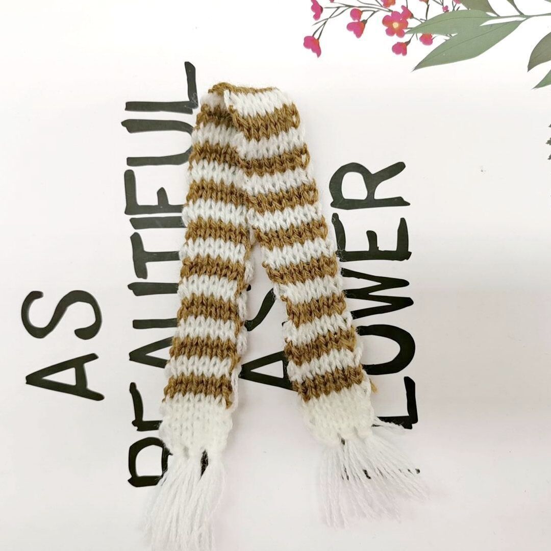 Spot Knitted Brooch Scarf Headwear Bag Decoration Spot Mini Doll Plush Toy Doll Accessories Jewelry