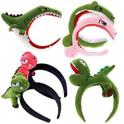 Korean Style Internet Celebrant Cartoon Animal Headband Small Dinosaur Yellow Fish Shark Scream Duck Headband Cute Funny Headband