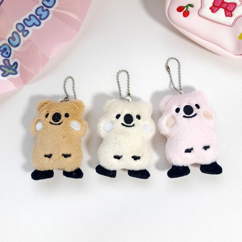 ネット赤無尾熊ぬいぐるみストラップかわいいアニメ熊バッグキーホルダー人形ストラップ生放送卸売り|undefined