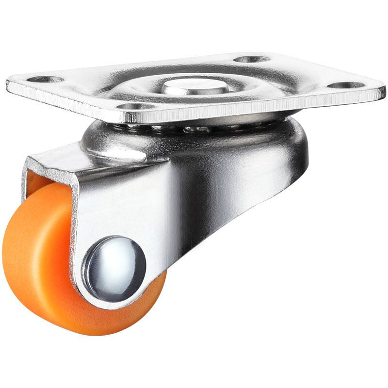 0.5 inch mini Mini Mini rubber mute roller pulley electrical equipment nylon caster mobile universal wheel