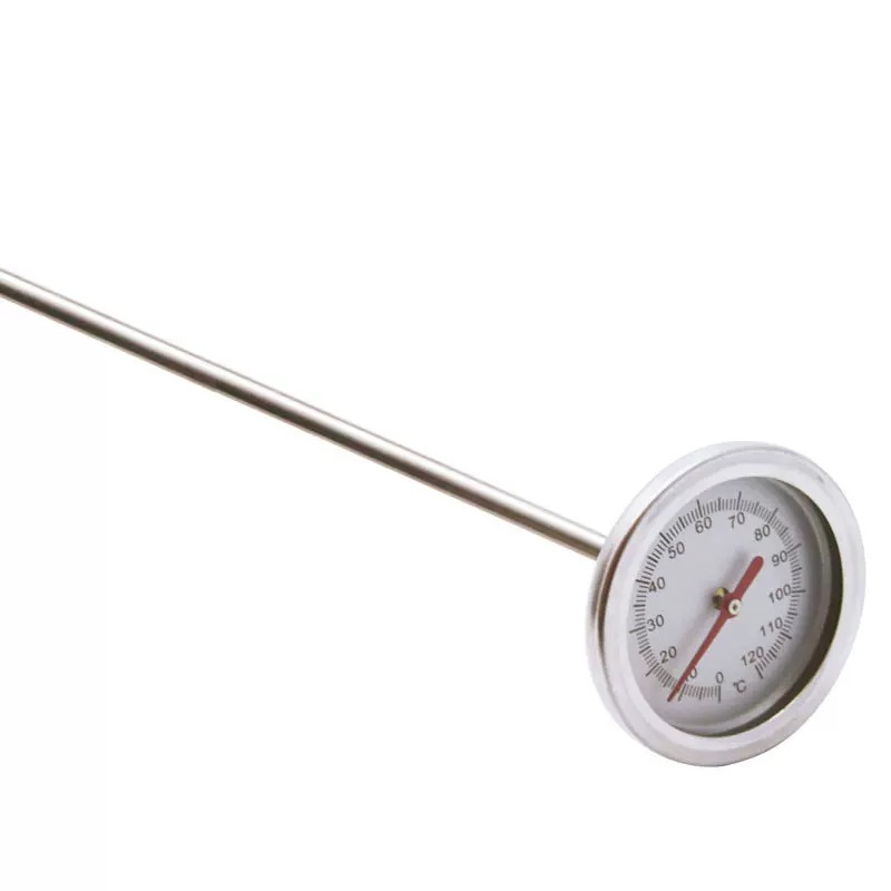 Center Thermometer Super Long Probe 50cm Food Soymilk Stainless Steel Water Thermometer Soil Compost Thermometer