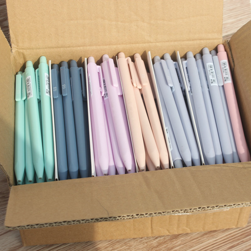 Tianzhuo 01688 Morandi color activity pencil e-commerce student with simple triangle pole posture automatic pencil