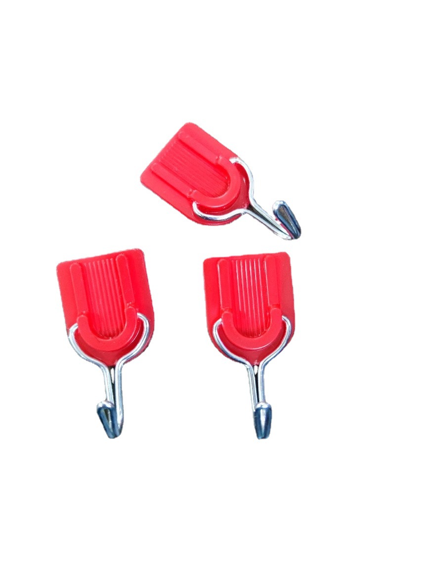 Personalized Modern Simple Red Home Wall-mounted Self-contained Fashion Coat and Hood Single Hook Adhesive Hook