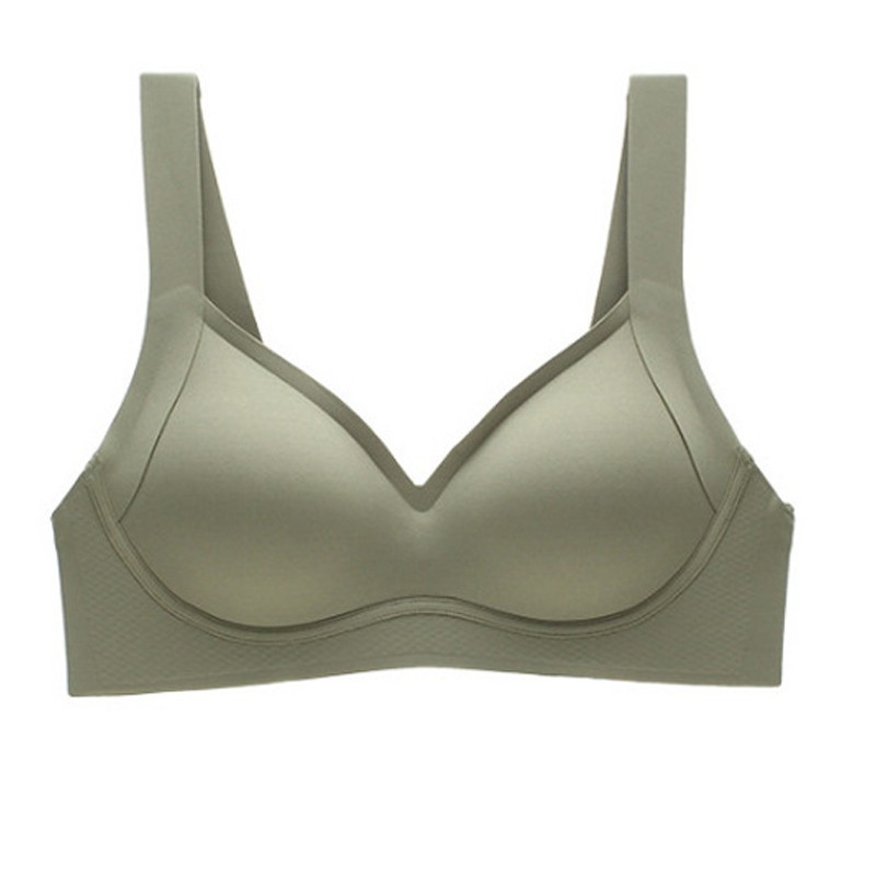 Women's underwear seamless wireless small chest push up sports one-piece nude comfortable bra breast collection anti-sagging
