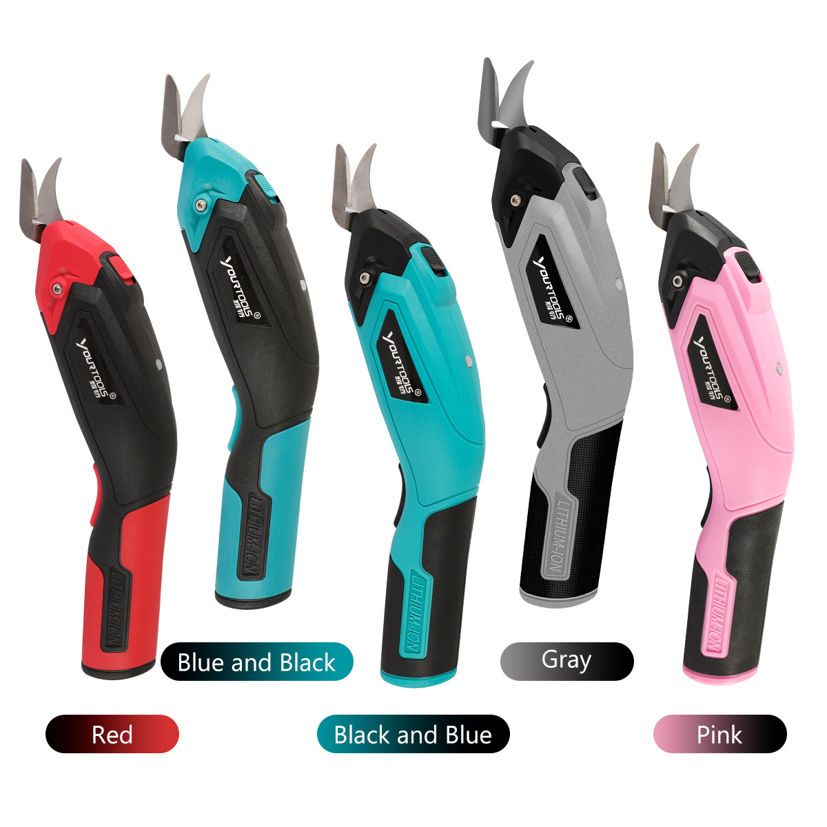 Yaote cross-border Y4005 electric scissors USB cloth leather trimming rechargeable electric scissors