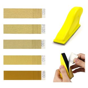 30*90mm Sandpaper Gundam Model Flocking Sandpaper Hand Grinding Disc Hand Polished Sandpaper Woodworking DIY Sandpaper Set