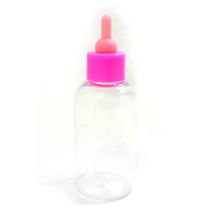Small pet bottle 60ml hamster rabbit chinchilla water dispenser feeder bottle brush pet supplies syringe