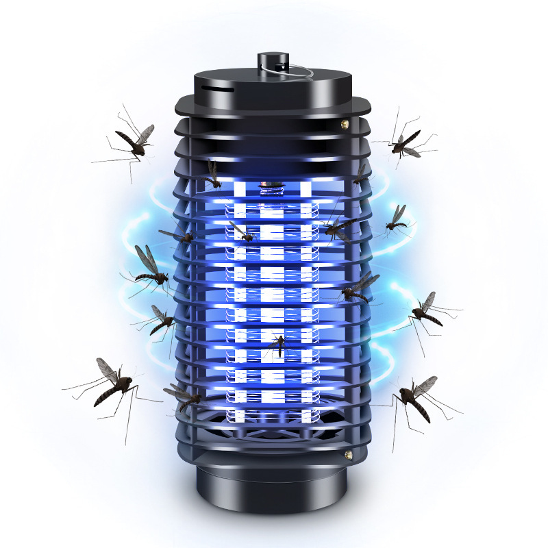 Black King Kong Mosquito Killer Trap Commercial Fly Killer Restaurant Hotel Insect Killer Household Electric Shock Type Electric Mosquito Spatter