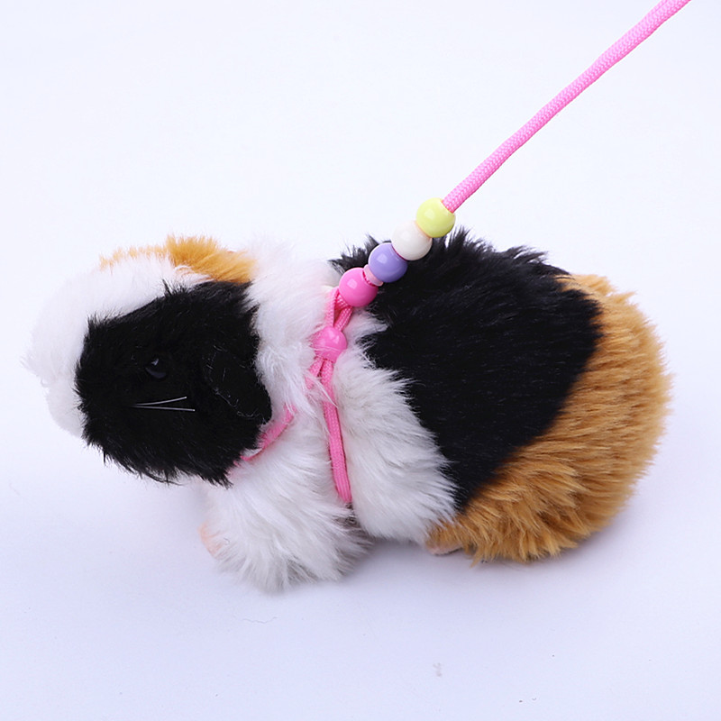 Dutch pig traction rope lizard traction crawling pet out chest back walking lizard rope Totoro hamster squirrel traction rope