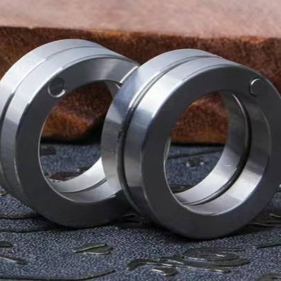 Cross-border decompression double-ring rotating ring outdoor Tiger finger folding fashion portable telescopic stainless steel ring