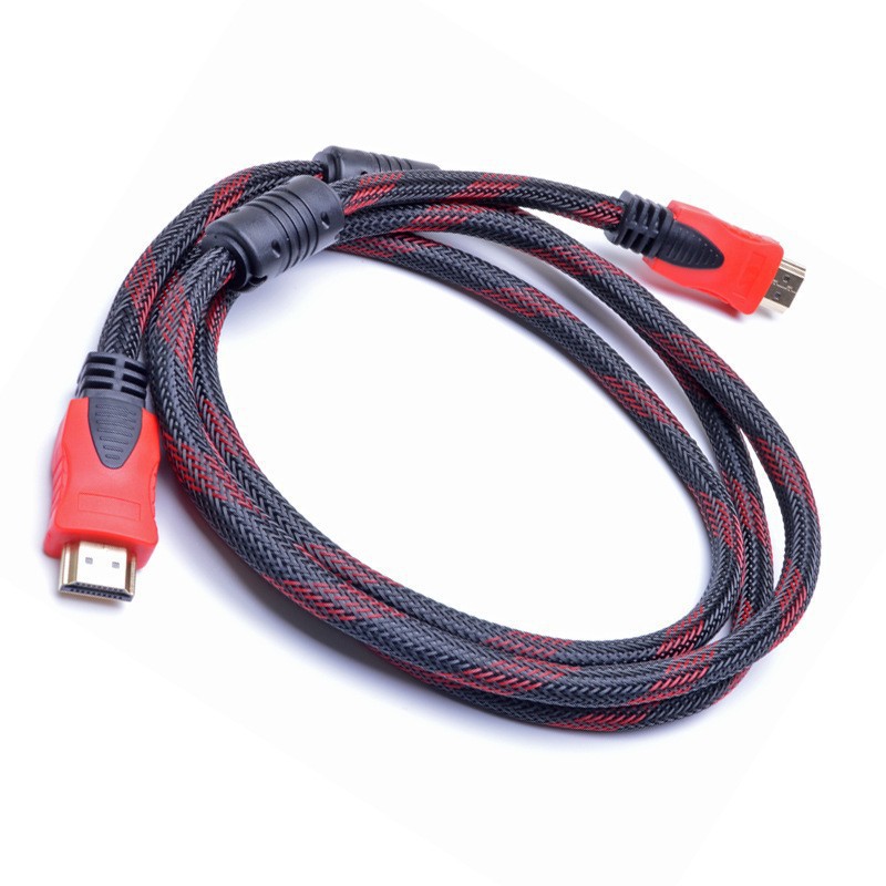 Red and black hdmi line red and black HD line 1.4v1080 computer TV set-top box projector video line meter