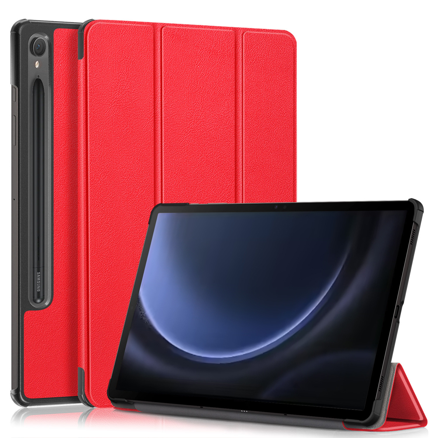 For Samsung protective case Tab S9/S9 FE 11 inch protective case S10 FE 10.9 anti-drop leather case