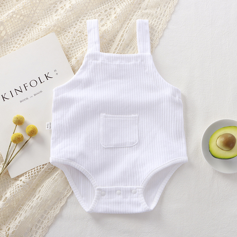 Baby Sling Jumpsuit ins Style Baby Vest Bag Fart Clothes Pit Cotton High Elastic Breathable Newborn Pajamas