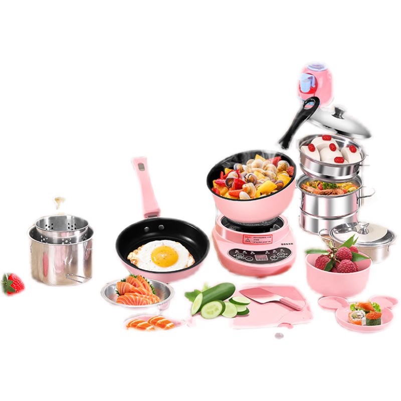 Children's mini kitchenette real cooking full set of toys real version can eat children's kitchenware suit girls 61 gift