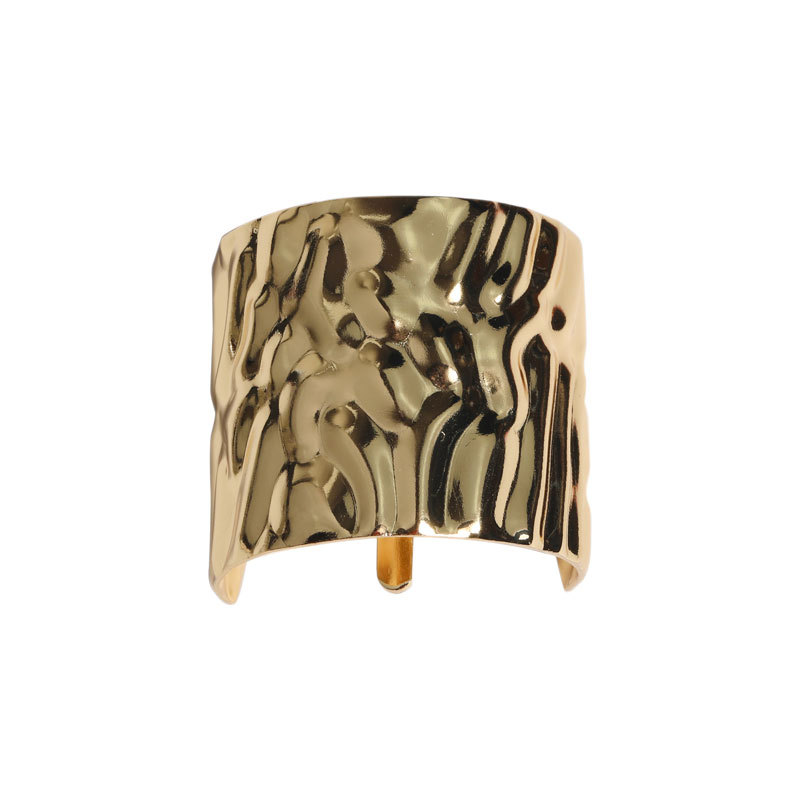 Japanese-style metal hair hook concave-convex texture horsetail hook Hook Gold Silver cold wind high-end hair buckle jewelry