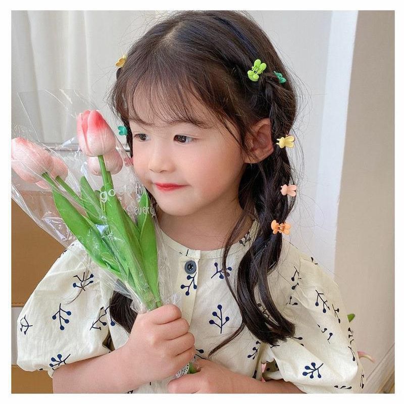 Cute Flower Five-pointed Star Children's Bangs Side Hairpin small size Grasp Girl's Hairpin Mini Children's Headwear