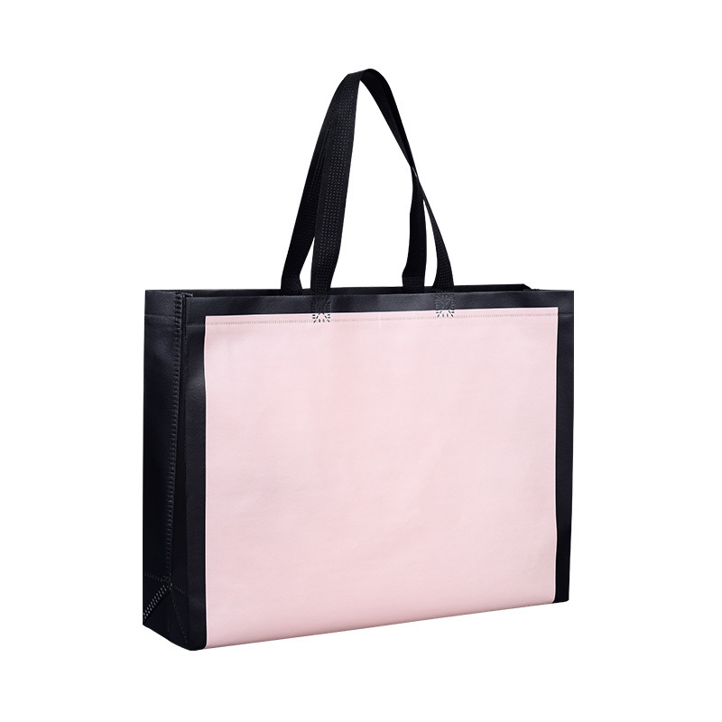 Laminated non-woven handbag custom clothing store high-end shopping bag advertising bag logo in stock wholesale