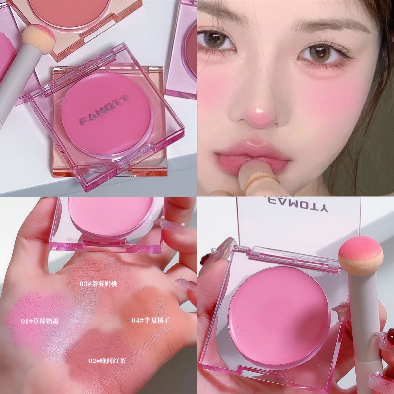 Blush cream cross-border special for monochrome blush pure desire atmosphere expansion color Rouge brightening girl White natural lasting