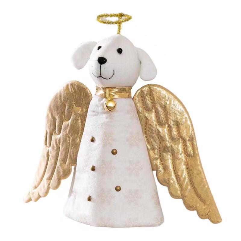 Golden Angel Doll Christmas Tree Topper Star Decoration Imported From Usa Festive Seasonal Decor For Home Office