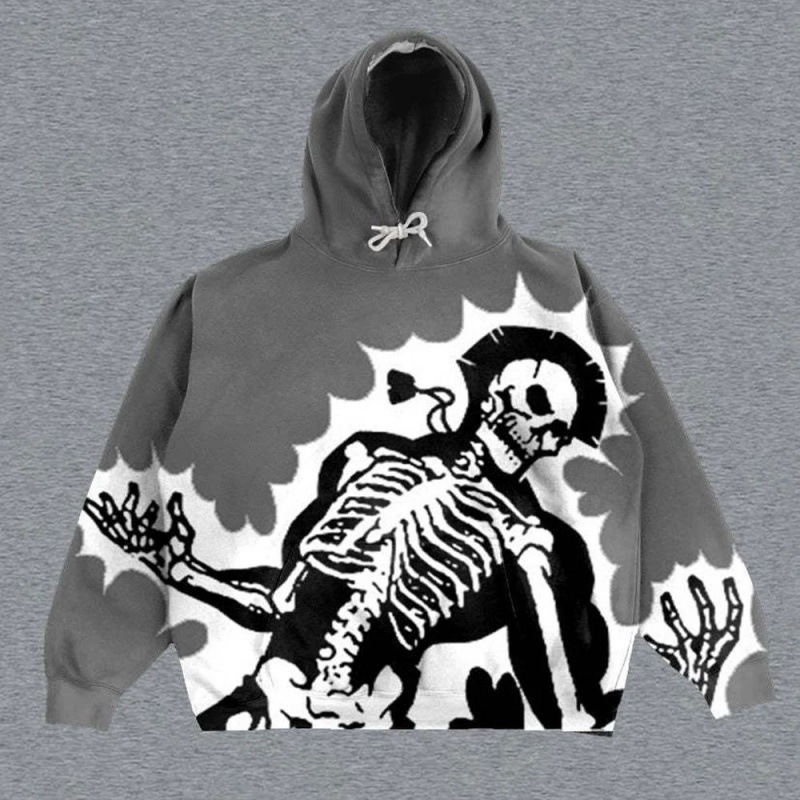 Cross-border Halloween New Women's Street Fashion Harajuku Style Casual All-match 3D Printed Pullover Hoodie
