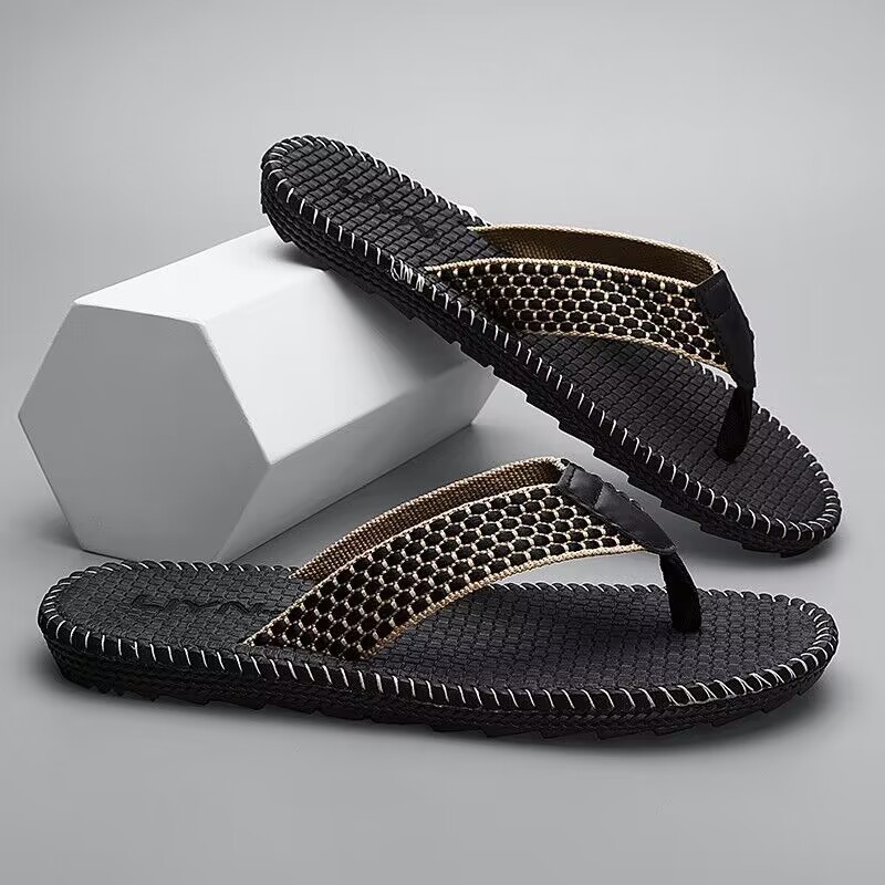 Snake Flip Flops Black