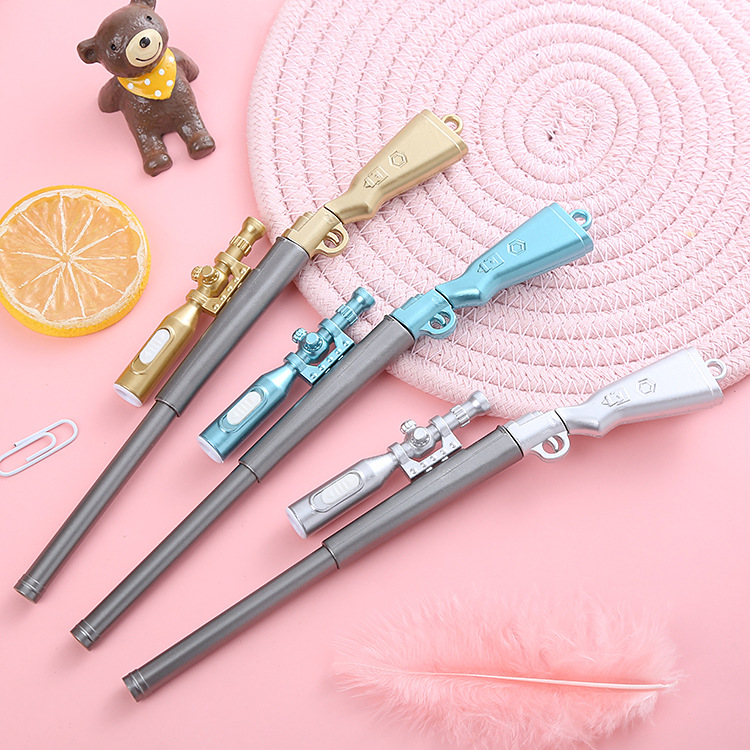 Light gun pen luminous neutral pen creative sniper rifle modeling water pen student stationery office supplies signature pen